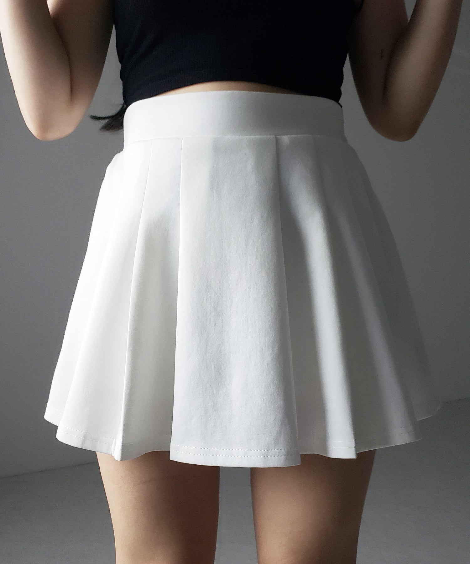【 セットアップ 】オーバーサイズ半袖Ｔシャツ＋プリーツミニスカート SET ／( SETUP ) oversize shortsleeve Tee + pleated mini skirt SET