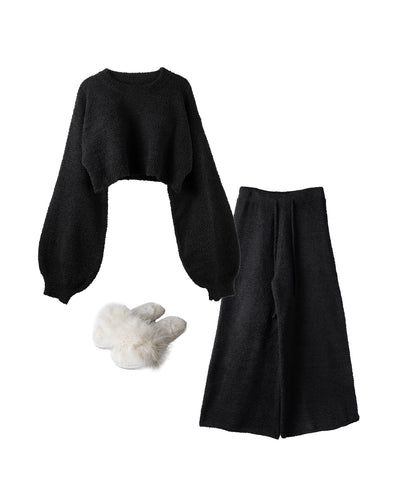 【 MINAMIさん着用 ／セットアップ可能 】マシュマロタッチワイドパンツ ／ marshmallow touch wide pants