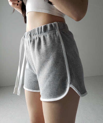 【 ３color 】サイドラインパイピングスウェットショートパンツ ／ sideline piping sweat short pants