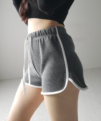 【 ３color 】サイドラインパイピングスウェットショートパンツ ／ sideline piping sweat short pants