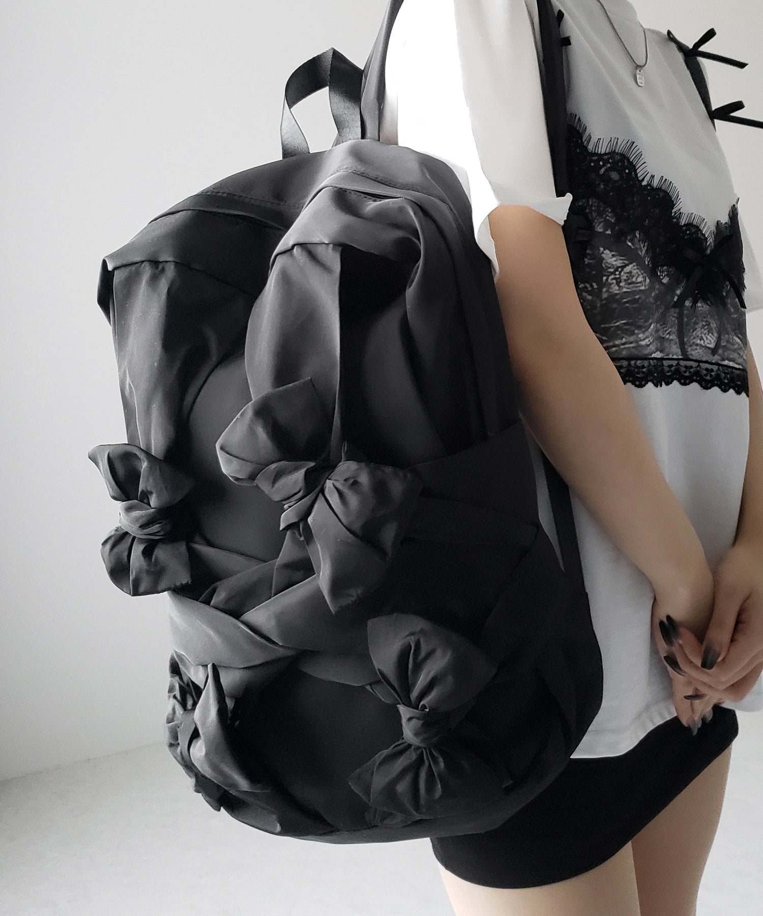 【 ２color 】バレエコアリボンバックパック ／ ballet core ribbon backpack