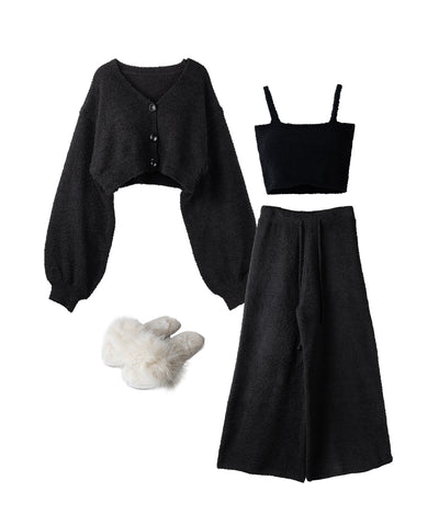 【 MINAMIさん着用 ／セットアップ可能 】マシュマロタッチワイドパンツ ／ marshmallow touch wide pants