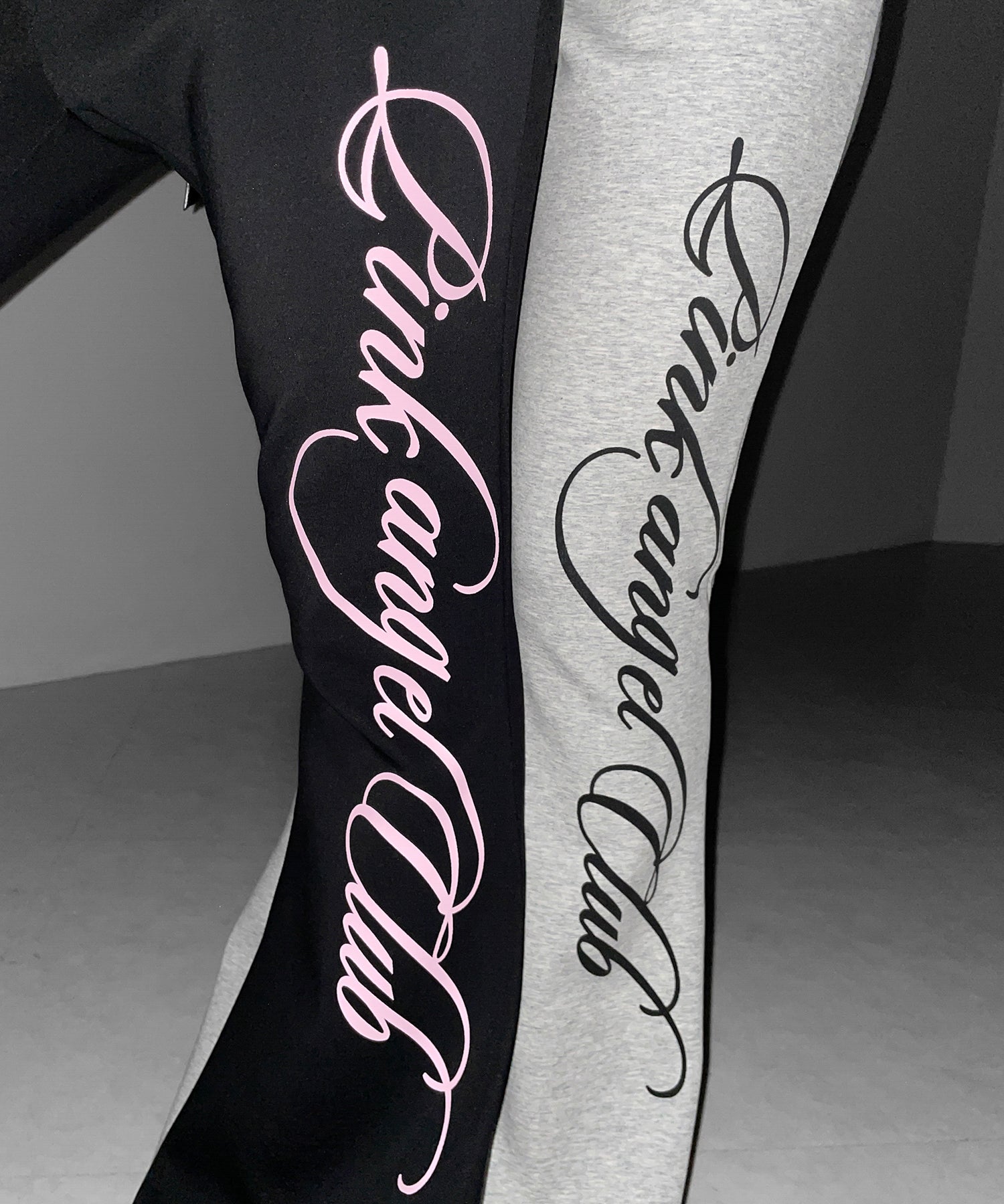 【 PINK ANGEL CLUB 】レタリングロゴスウェットフレアパンツ ／ PINK ANGEL CLUB lettering logo sweat flare pants