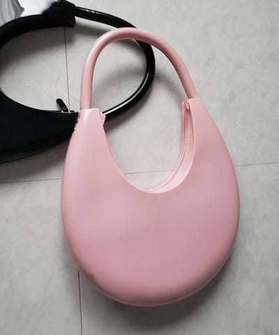 【 ２color 】 PVC ハーフムーンショルダーバッグ ／ PVC HALF MOON SHOULDER BAG