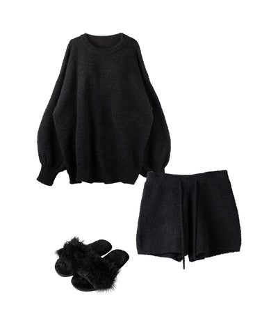 【 MINAMIさん着用 ／セットアップ着用可能 】マシュマロタッチショートパンツ ／ marshmallow touch short pants