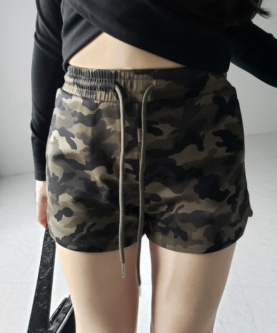 【 ２color 】ヴィンテージカモフラタイトショートパンツ ／ Vintage camouflage tight short pants