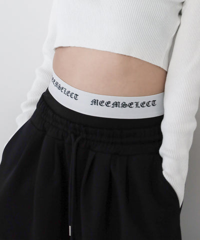 【 レイヤード可能 】グランジロゴインナーパンツ ／ grunge logo inner pants