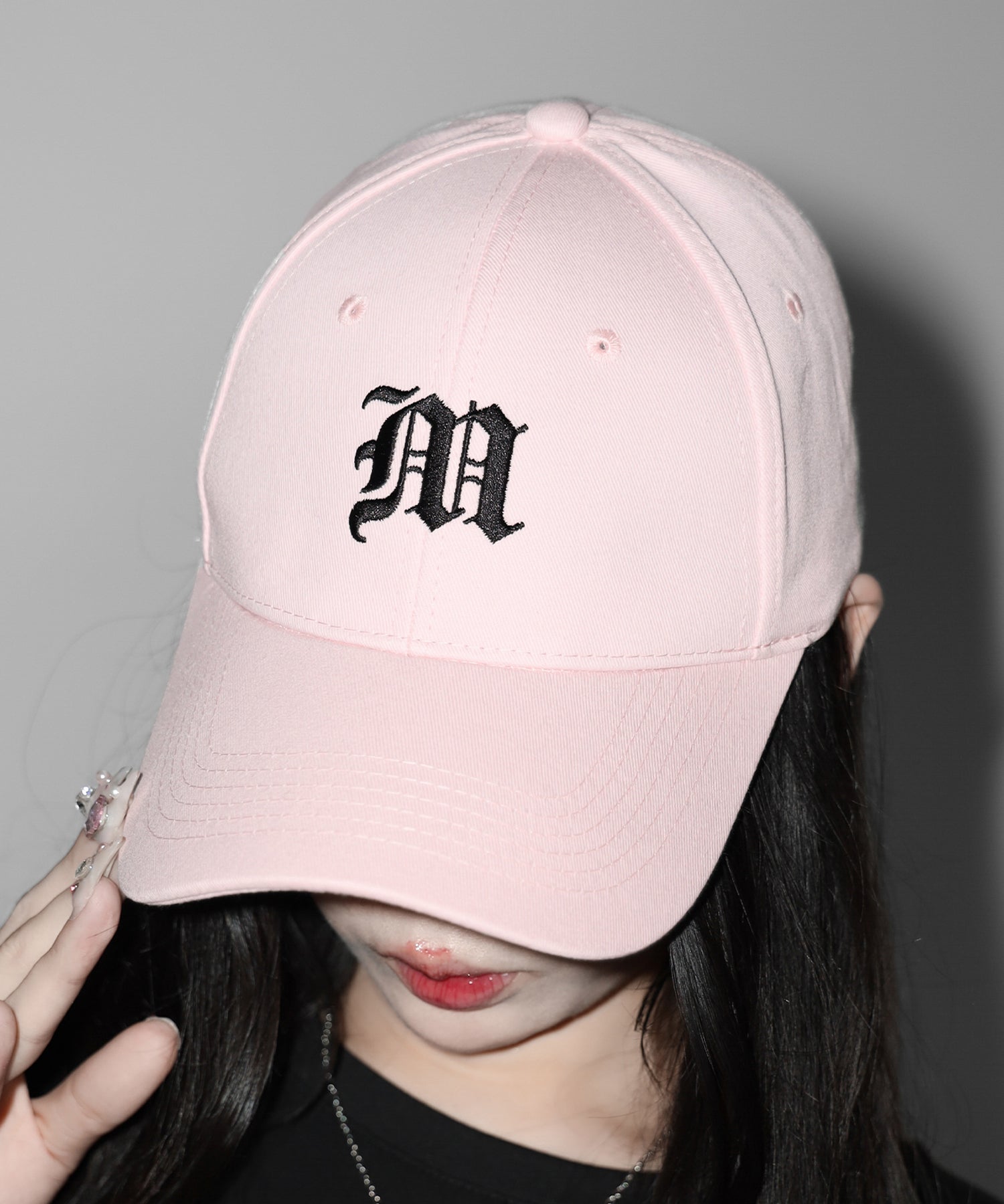 【 新色ピンク追加！ 】M LOGO embroidery CAP ／ M LOGO 刺繍キャップ