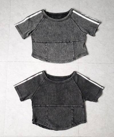 サイドラインヴィンテージショートリブＴシャツ ／ sideline vintage short lib T-shirt