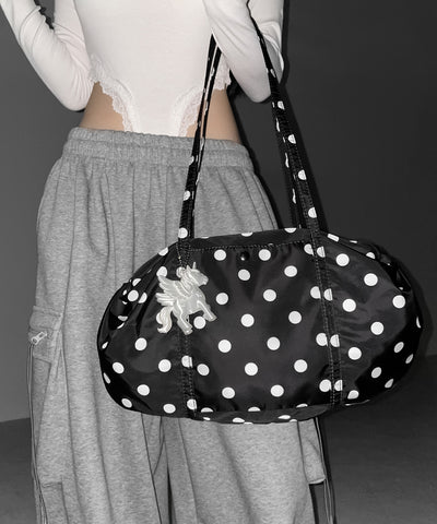 ドットミニボストンショルダーバッグ　／ Dot mini boston shoulder bag