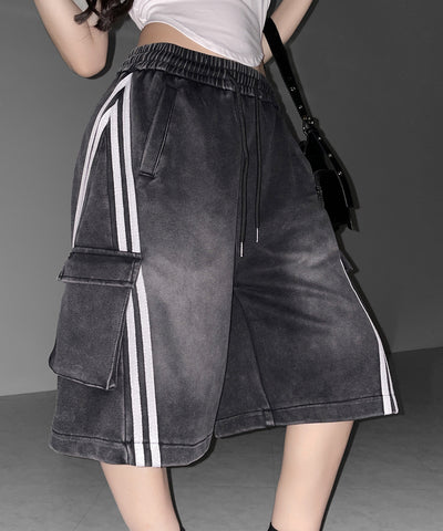 サイドラインヴィンテージワイドカーゴスウェットハーフパンツ / sideline vintage wide cargo sweat half pants