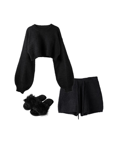 【 セットアップ可能 】マシュマロタッチショートプルオーバー ／ marshmallow touch short pullover