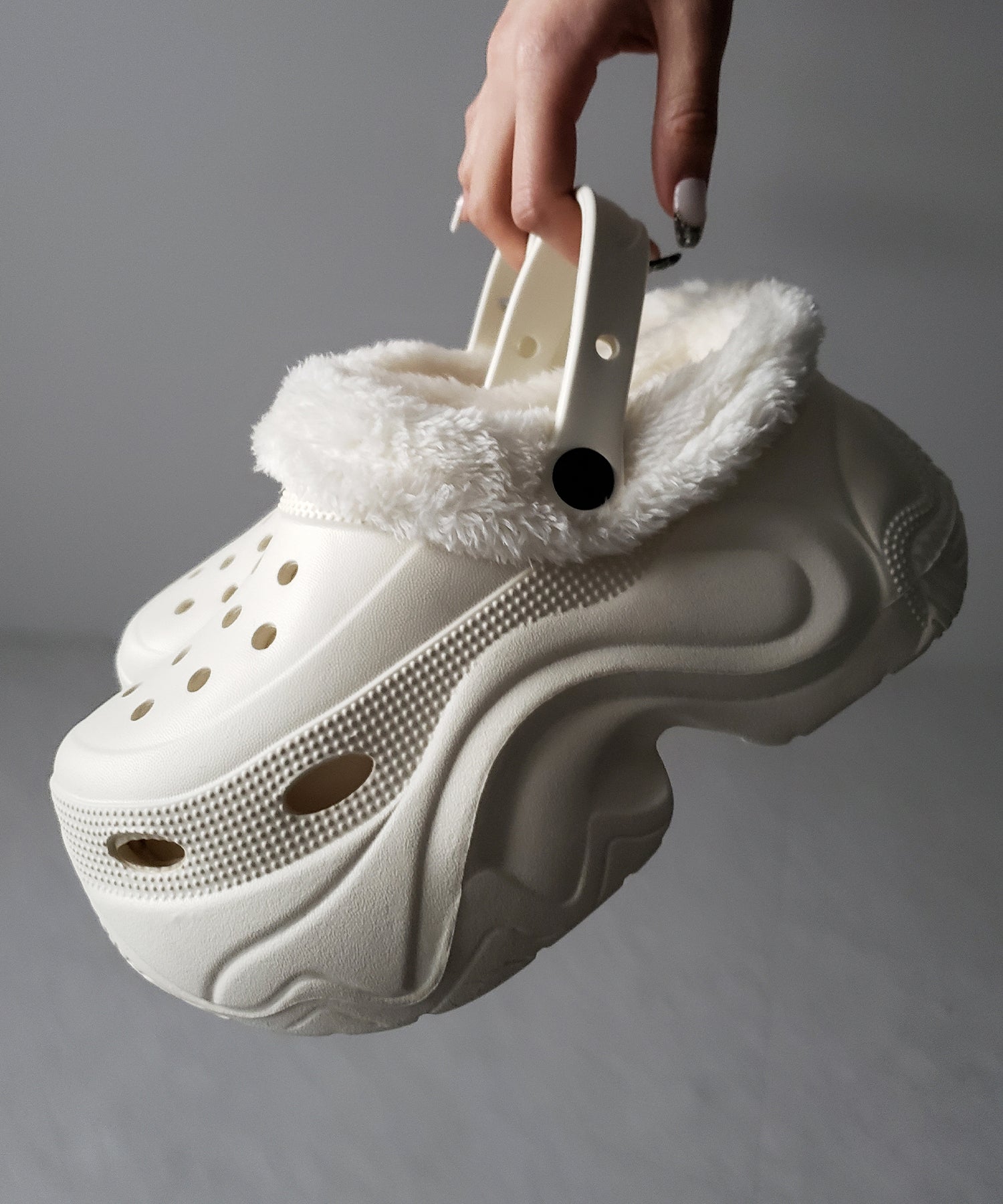 厚底スニーカーソールボアクロッグサンダル ／ platform sneaker sole boa clog sandals