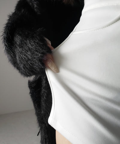 裏起毛ハイウエストタイトスパンショートパンツ ／ urakimo high waist tight span short pants