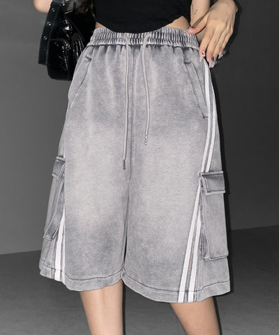 サイドラインヴィンテージワイドカーゴスウェットハーフパンツ / sideline vintage wide cargo sweat half pants