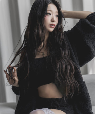 【セットアップ可能 】マシュマロタッチビッグカーディガン ／ marshmallow touch big cardigan