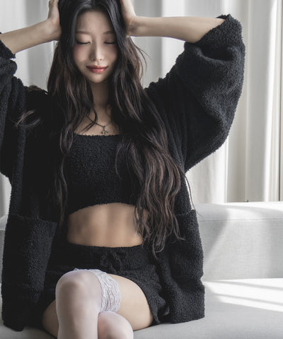 【セットアップ可能 】マシュマロタッチビッグカーディガン ／ marshmallow touch big cardigan