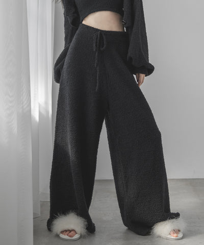【 セットアップ可能 】マシュマロタッチワイドパンツ ／ marshmallow touch wide pants
