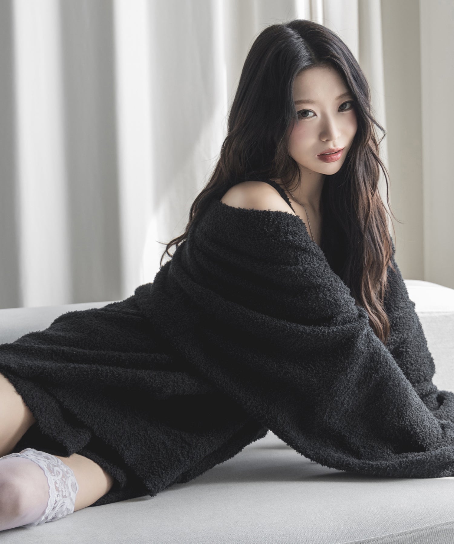 【セットアップ可能 】マシュマロタッチビッグカーディガン ／ marshmallow touch big cardigan