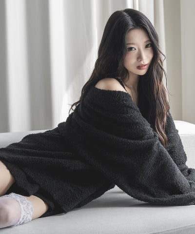【セットアップ可能 】マシュマロタッチビッグカーディガン ／ marshmallow touch big cardigan