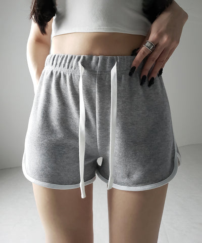 【 ３color 】サイドラインパイピングスウェットショートパンツ ／ sideline piping sweat short pants