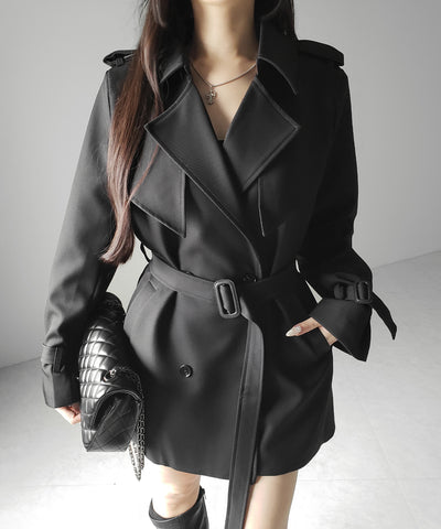 ウエストマークレディミドルトレンチコート ／ waistmark lady middle trench coat