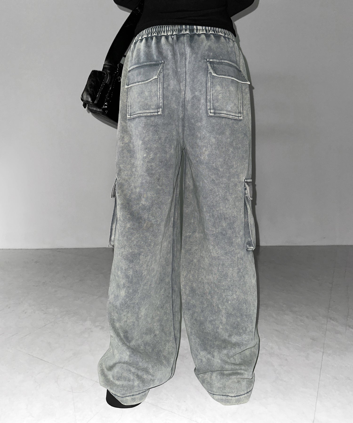ピグメントヴィンテージヘビーワイドカーゴスウェットパンツ ／ pigment vintage heavy wide cargo sweatpants