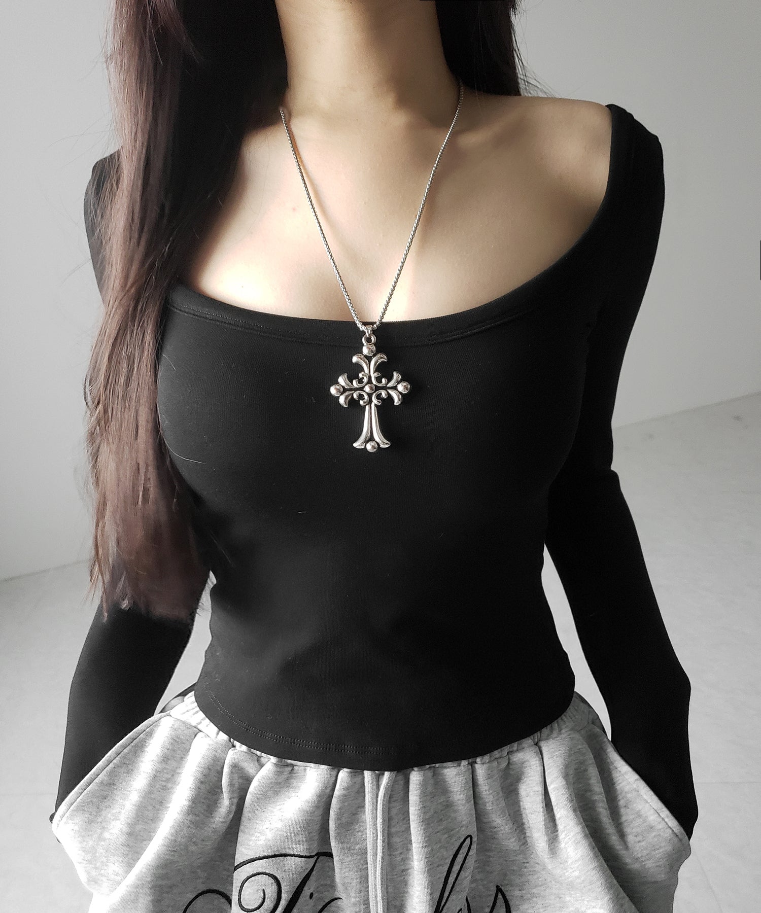 【 オフショル可能な２ＷＡＹ ／ カップ付き 】裏起毛スクエアネックぴちカットソートップス ／ urakimo square neck pichi cutsew tops