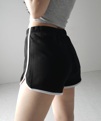 【 ３color 】サイドラインパイピングスウェットショートパンツ ／ sideline piping sweat short pants