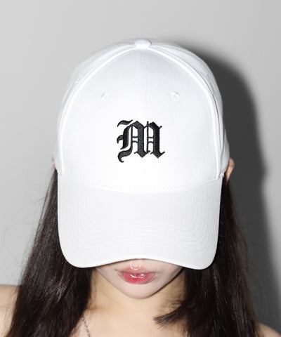 【 新色ホワイト追加！ 】M LOGO embroidery CAP ／ M LOGO 刺繍キャップ