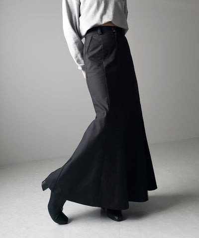 【 ３color ／ ３size 】 ハイウエストフレアロングマキシマーメイドスカート