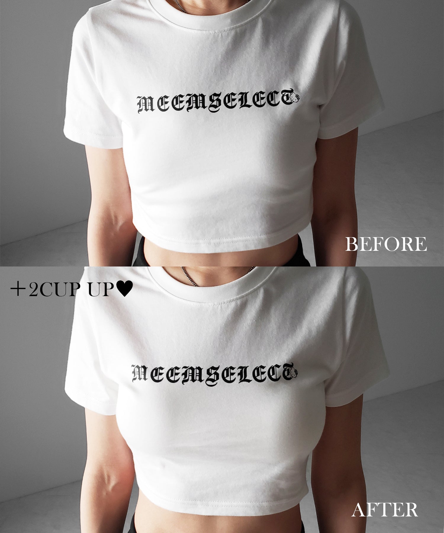 【 ＋５ｃｍ厚盛ブラパッド 】ボリュームアップバンドゥブラトップ ／ +5cm volume up bandeau bra top