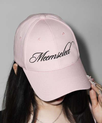 【 PINK ANGEL CLUB 】lettering LOGO embroidery CAP ／ レタリングロゴ刺繍キャップ