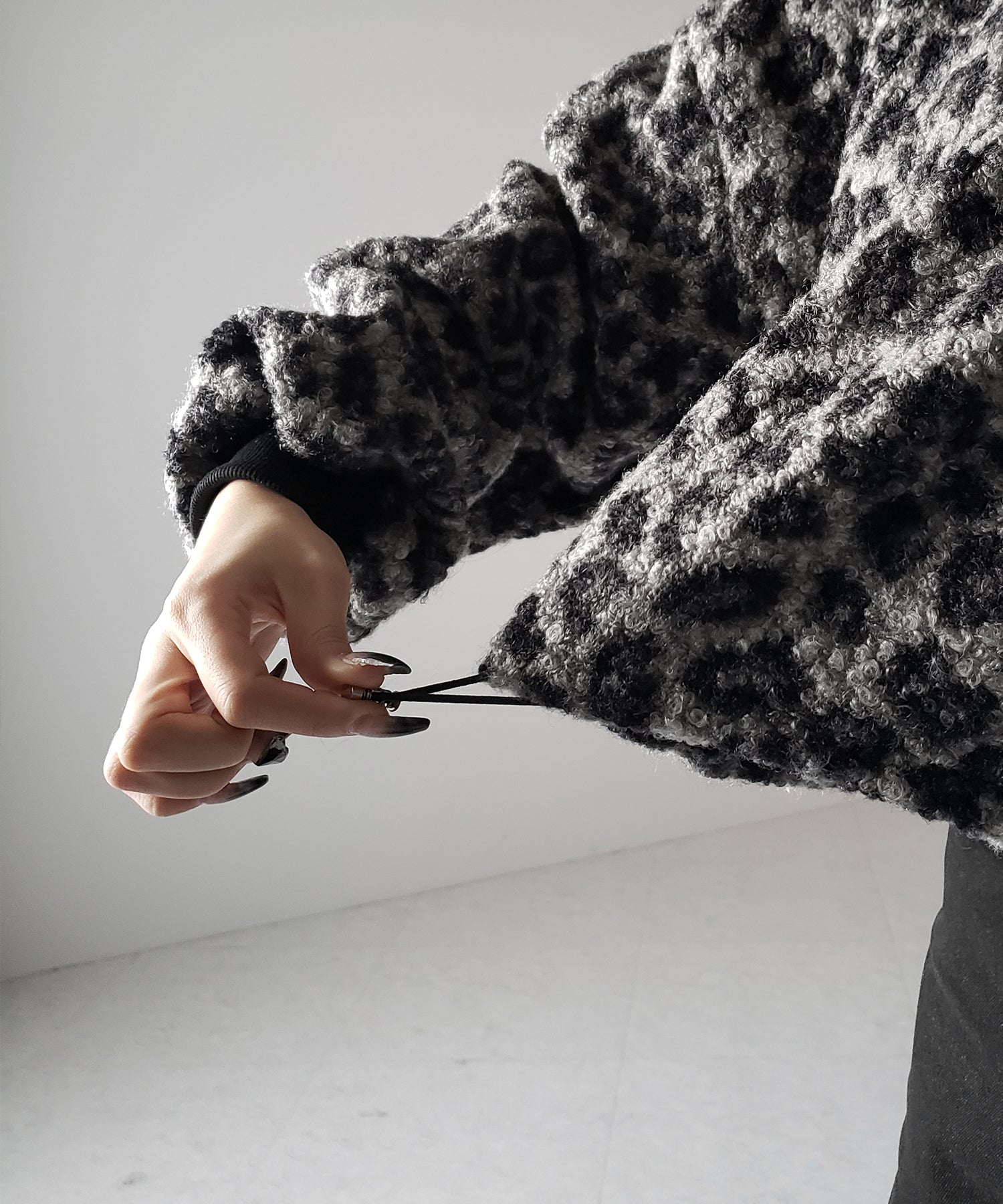 【 ２WAY 】レオパードショートボアプルオーバー ／ 2WAY reopard short boa pullover