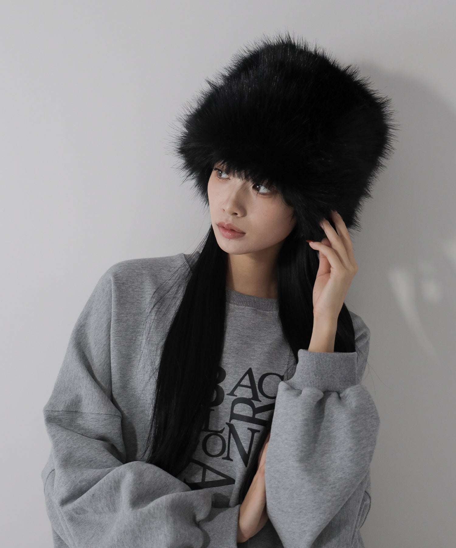 【 ２color 】ボリュームフェイクファーロシアンハット ／ volume fake fur russian hat