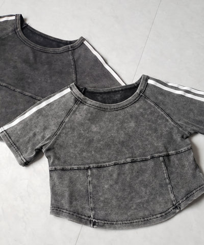 サイドラインヴィンテージショートリブＴシャツ ／ sideline vintage short lib T-shirt