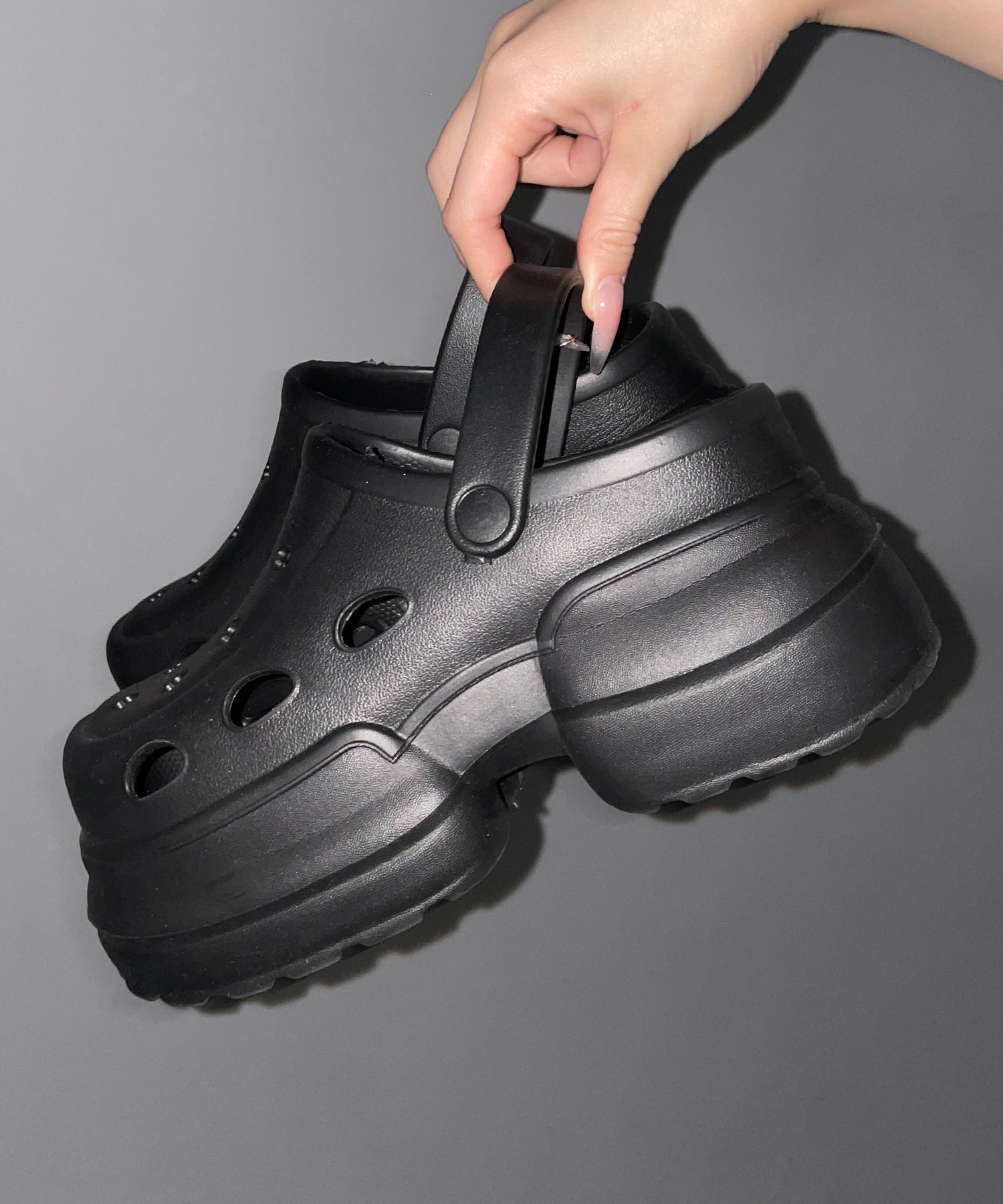 厚底クロッグサンダル ／ Platform clog sandals