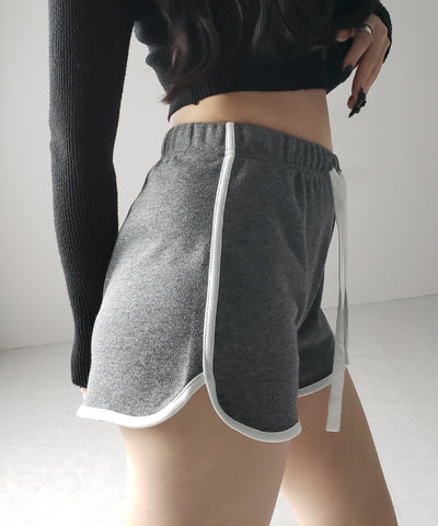 【 ３color 】サイドラインパイピングスウェットショートパンツ ／ sideline piping sweat short pants