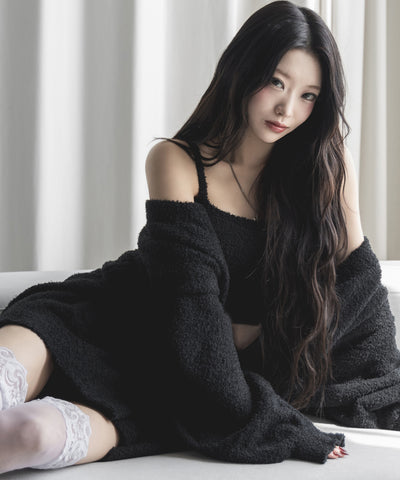 【セットアップ可能 】マシュマロタッチビッグカーディガン ／ marshmallow touch big cardigan