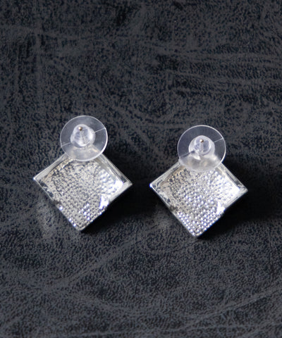 SQUARE SILVER MINIMAL PIERCE ／ スクエアシルバーミニマルピアス