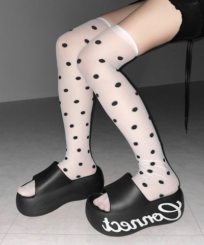 ドットニーハイシアーハイソックス ／ Dot knee high sheer high socks