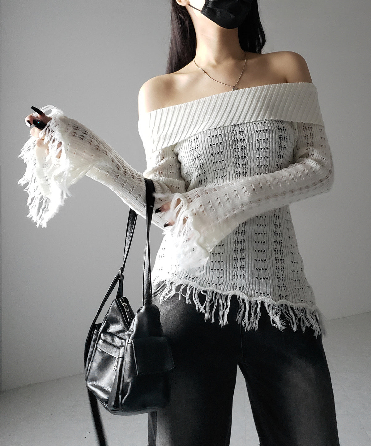 最終価格】完売商品 UN3D. BALLOON SLEEVE KNIT OP （UN3D. スカート 