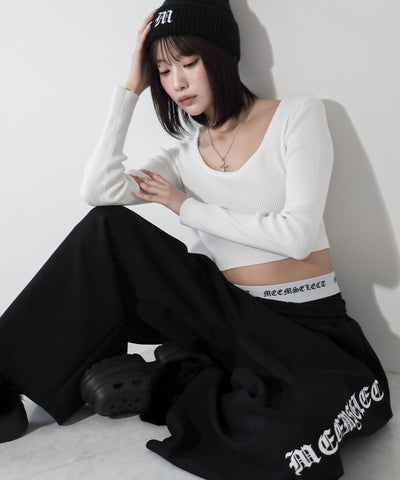 【 レイヤード可能 】グランジロゴインナーパンツ ／ grunge logo inner pants