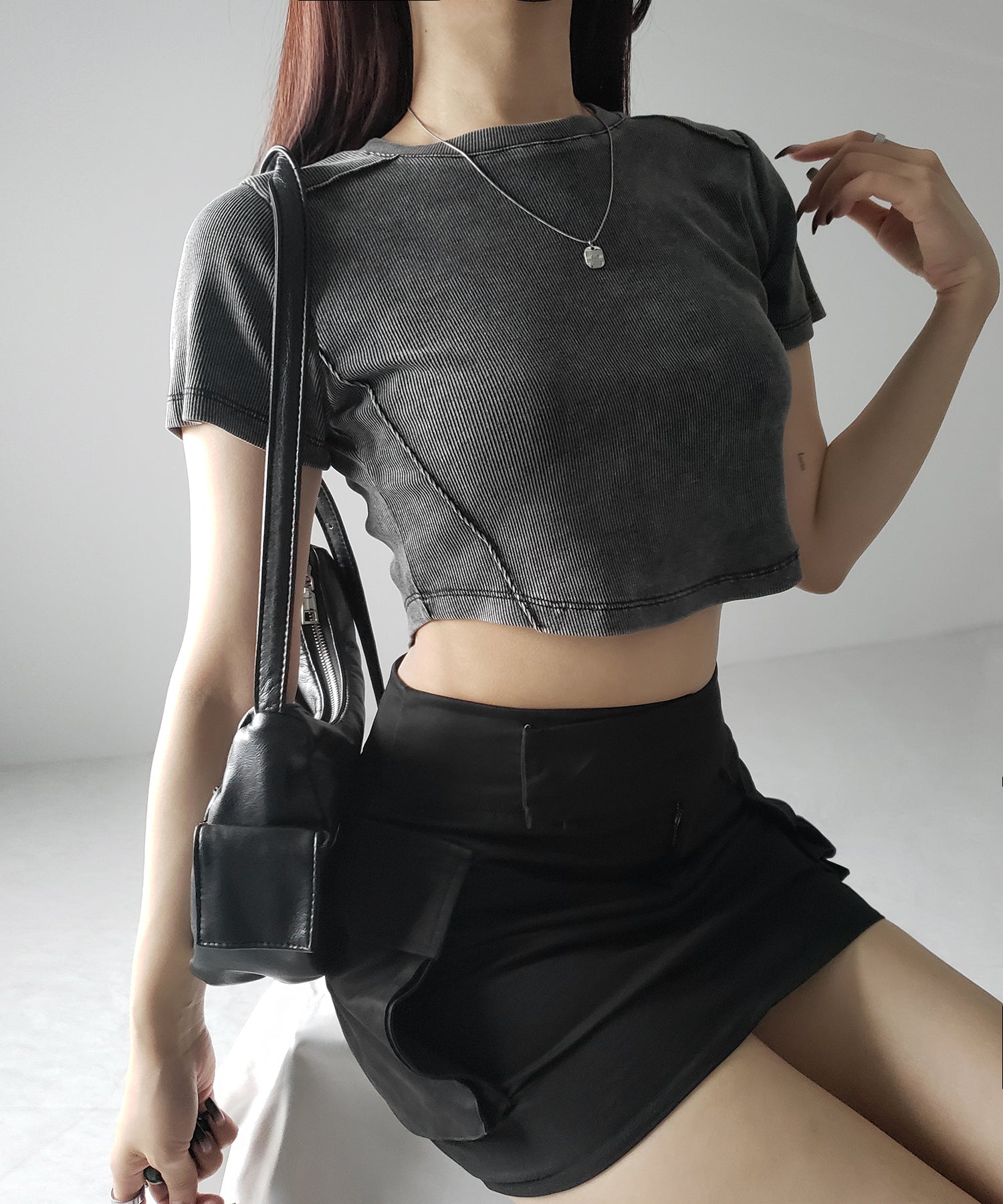 ヴィンテージショートリブＴシャツ ／ sideline vintage short lib T-shirt