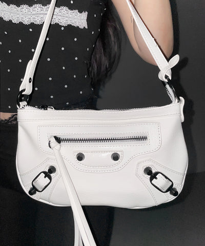 【 ショルダーストラップ付き２WAY 】ヴィンテージライクグランジミニハンドバッグ／ vintage like grunge mini hand bag