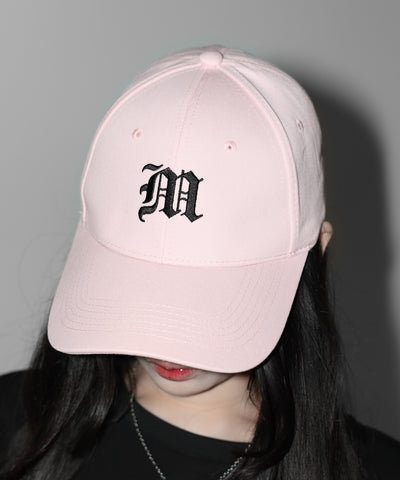 【 新色ピンク追加！ 】M LOGO embroidery CAP ／ M LOGO 刺繍キャップ