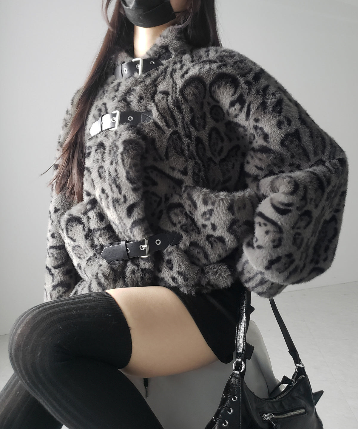 【 大人気につき新色追加！】B-3 レオパードボリュームファーコート ／ B-3 leopard volume fur coat