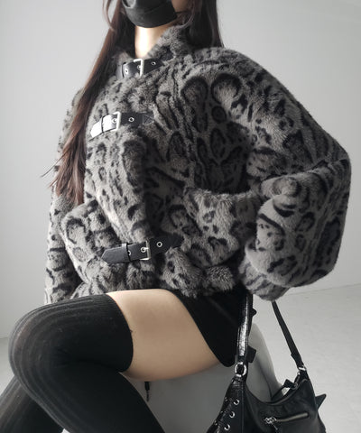 【 大人気につき新色追加！】B-3 レオパードボリュームファーコート ／ B-3 leopard volume fur coat