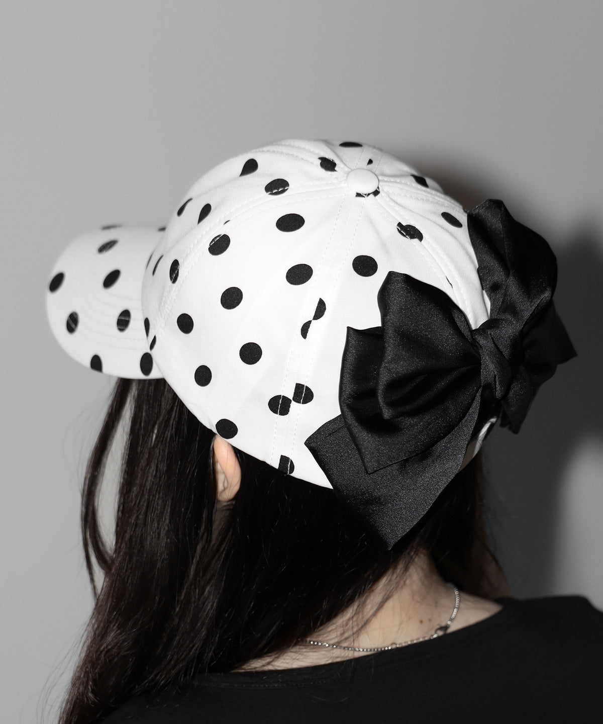 ドットバックリボンキャップ ／ DOT back ribbon CAP