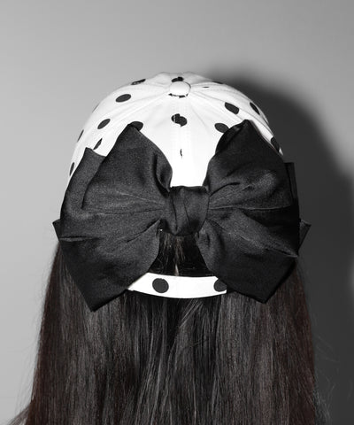 ドットバックリボンキャップ ／ DOT back ribbon CAP